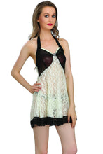 Sona® Women Brown Satin Babydoll Nightwear Lingerie dress with Panty (Free Size)