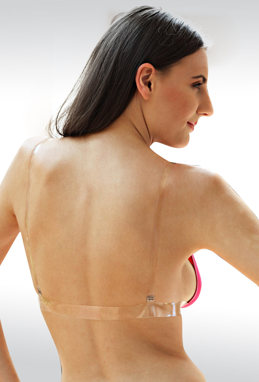 Sona Women Backless Light Padded Bra With Transparent Back Strap sonaebuy Sona Women Backless Light Padded Bra With Transparent Back Strap sonaebuy