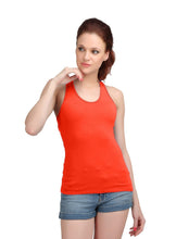 Sona Women'S Orange Racer Back Camisole