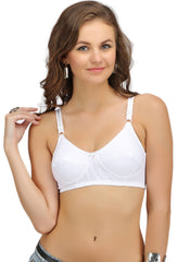 Full Cup White Cotton Breast Cancer Bra, Mastectomy Bra