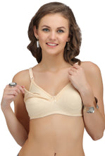 Feeding bra 04, Maternity Nursing Women Breast feeding White Cotton Bra