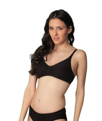 Sona H01 Women Black Non Padded T-Shirt Bra