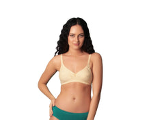 Sona H01 Women Beige Non Padded T-Shirt Bra