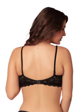 Sona L004 Women Black Lace Underwire T-Shirt Full Coverage Bra