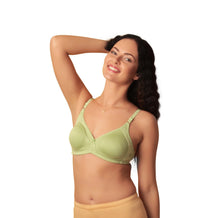 Sona M1005 Women Green Everyday Seamless Full Spport T-Shirt Bra