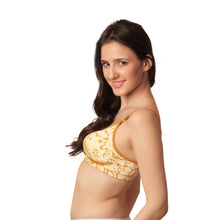 Sona M1010 Women Beige Printed Everyday Full Cup Seamless T-Shirt Bra