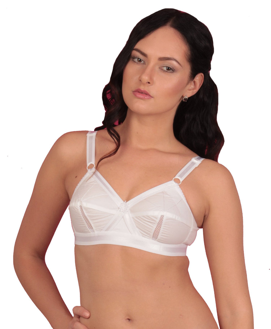 SONA Women's Perfecto Full Coverage Non-Padded Plus Size Cotton Bra  (White_40G) Pack of 1