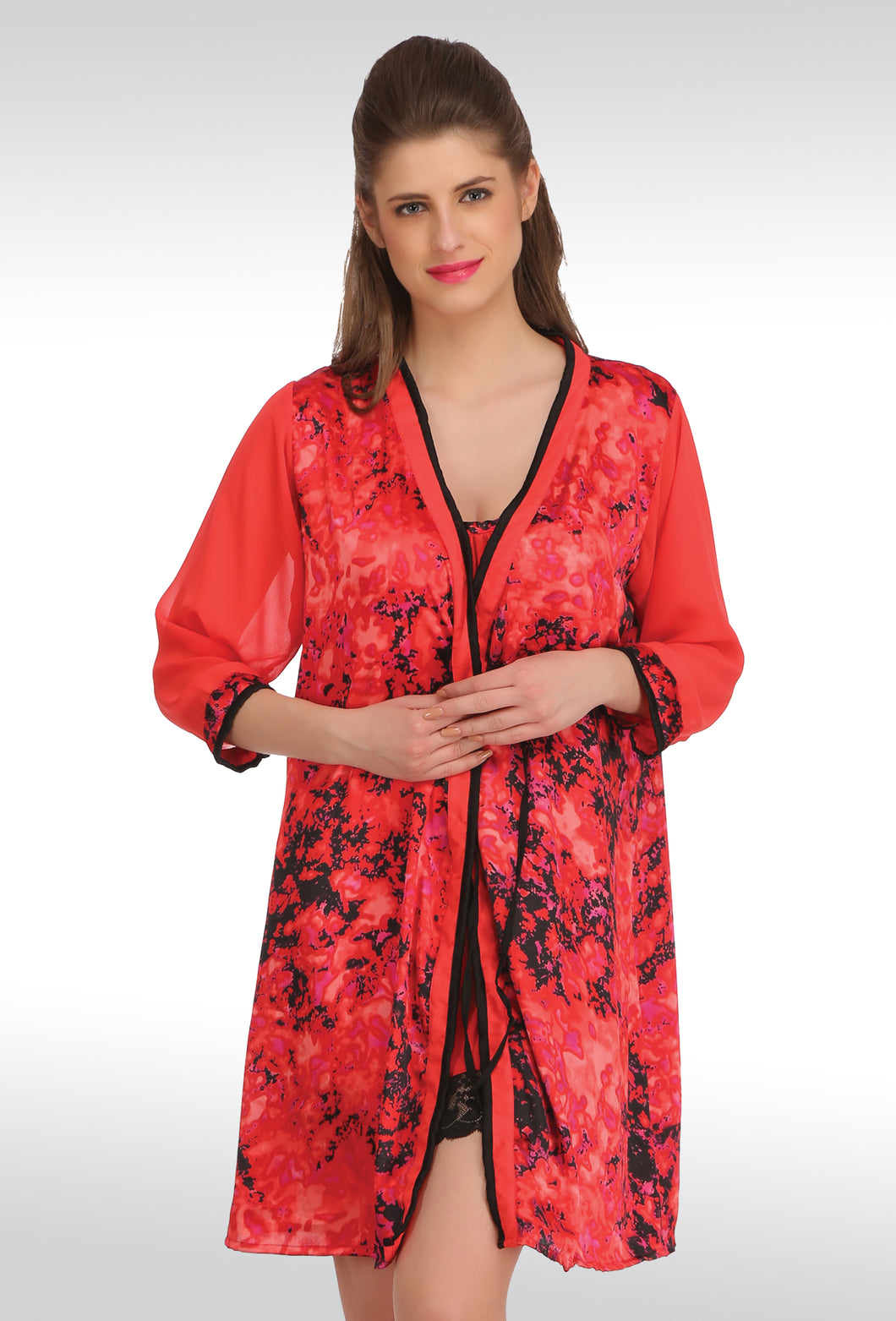 TRUNDZ Women Nighty with Robe - Buy TRUNDZ Women Nighty with Robe Online at  Best Prices in India | Flipkart.com